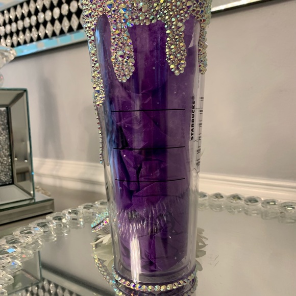 Starbucks Tumbler Dripping Effect studded Bling - Picture 5 of 7